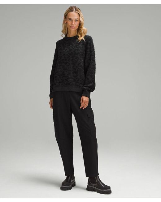 lululemon athletica Black Wool-blend Jacquard Sweater