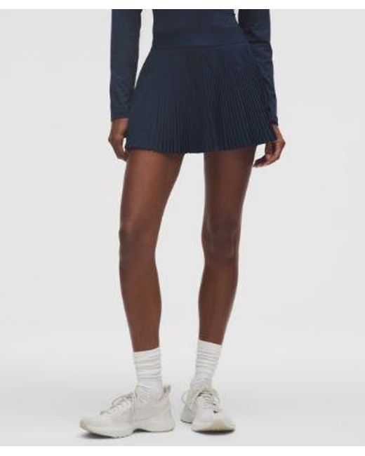 lululemon athletica Blue Repleat High-Rise Tennis Skirt