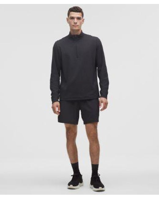 lululemon athletica Blue – Reflective Knit Running Half Zip Long-Sleeve Top – – Size Large for men