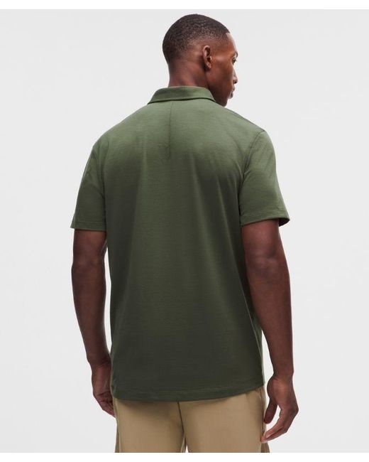 lululemon athletica Green – Evolution Short-Sleeve Polo Shirt – – Size Large for men