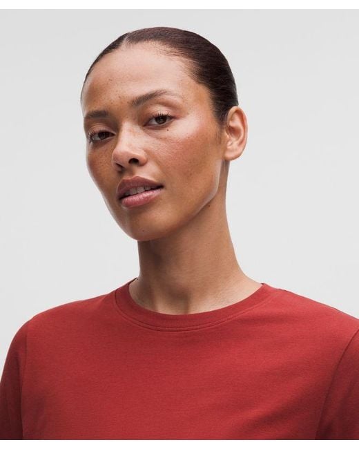 lululemon athletica Red – The Classic Jersey Tee – – Size Large