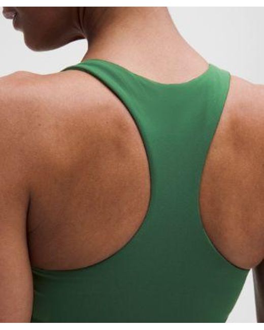 lululemon athletica Green Wunder Train Racerback Tank Top