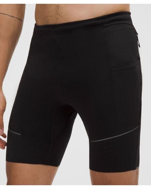 lululemon athletica Black Fast And Free Half Tight 8" for men