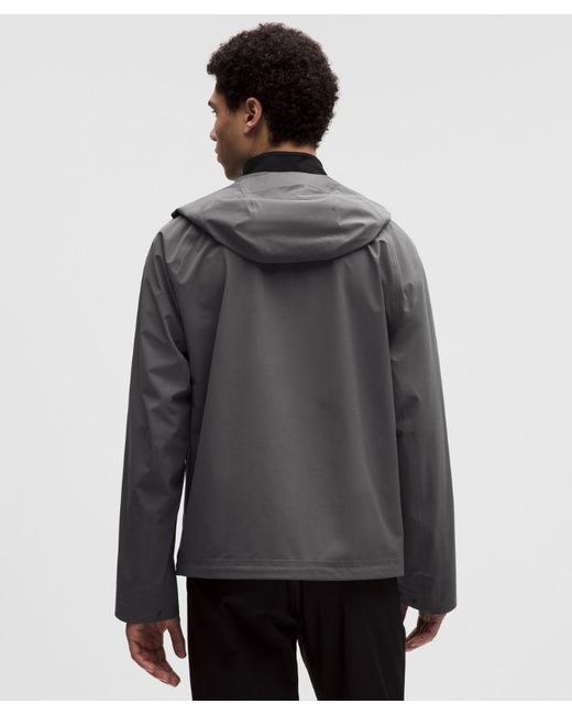 lululemon athletica Gray Stretch Glyde Waterproof Jacket for men