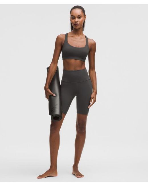 lululemon athletica Gray – Align High-Rise Shorts – 8" – – Size 8