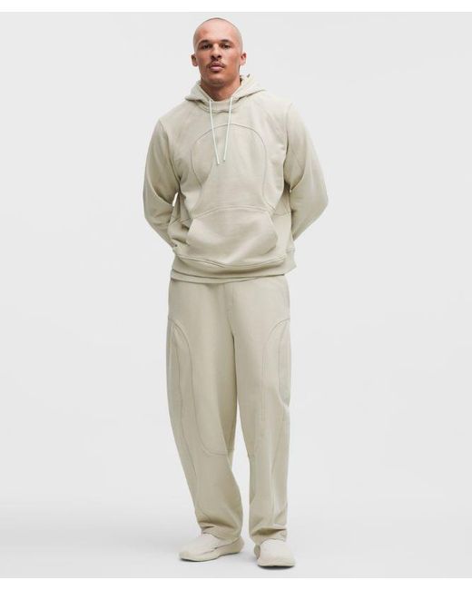 lululemon athletica Natural – Organic Cotton Transformable Crew Sweatshirt Slnsh Collection – Color Khaki – Size Large for men