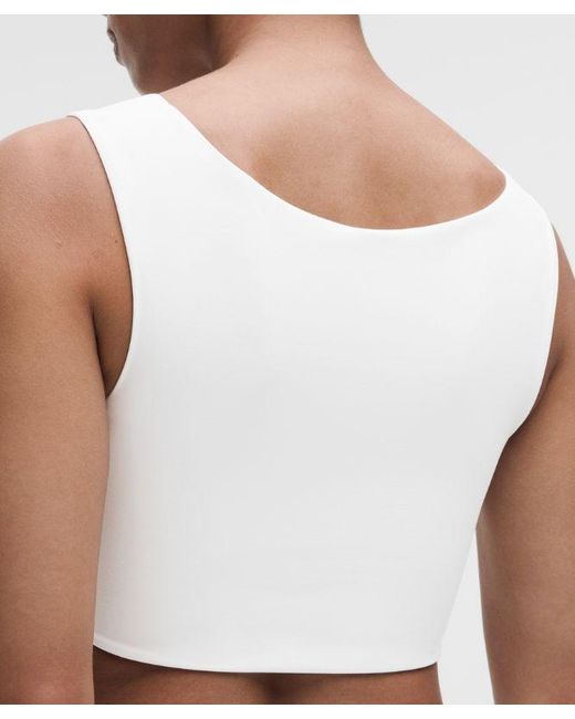 lululemon athletica White Bend This Boat And Scoop Bra