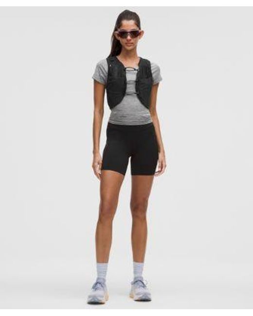 lululemon athletica Black Fast And Free High-Rise Short 6"