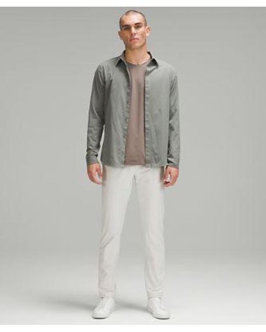 lululemon athletica Gray Abc Classic-fit Trousers 34"l Warpstreme - Color White - Size 31 for men