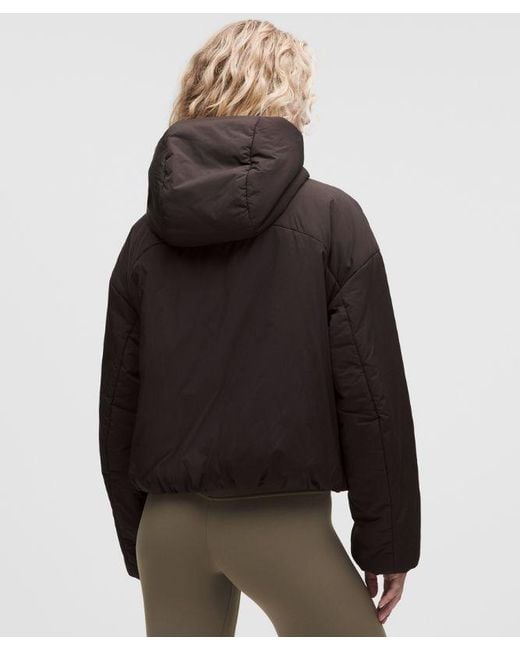 lululemon athletica Brown – Thermozen Insulated Hoodie – – Size Large
