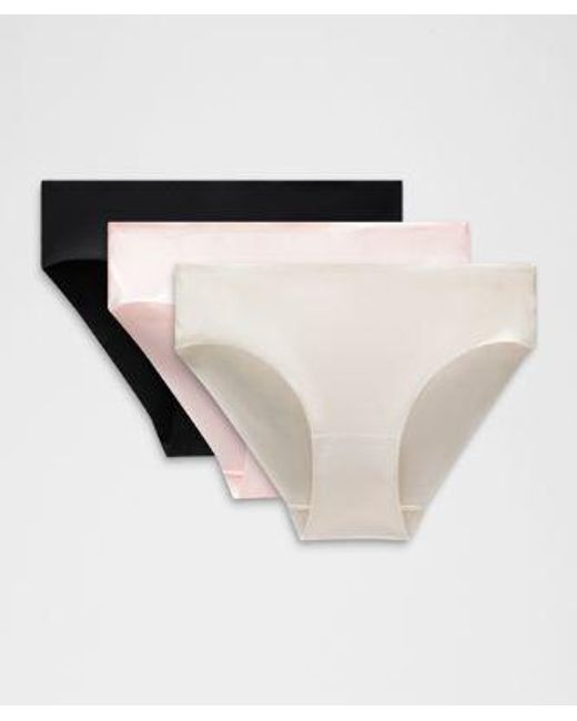 lululemon athletica White Invisiwear Mid-Rise Bikini Underwear