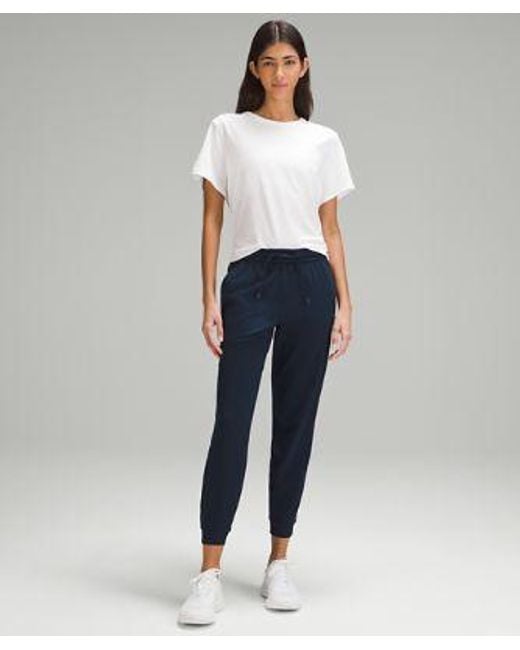 lululemon athletica Blue Soft Jersey Classic-fit Mid-rise Joggers