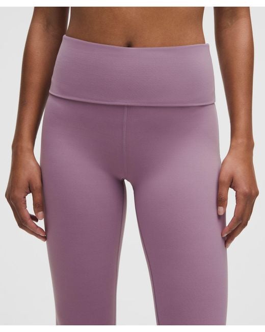 lululemon athletica Purple Groove Nulu Foldover-Waist Tight 25"