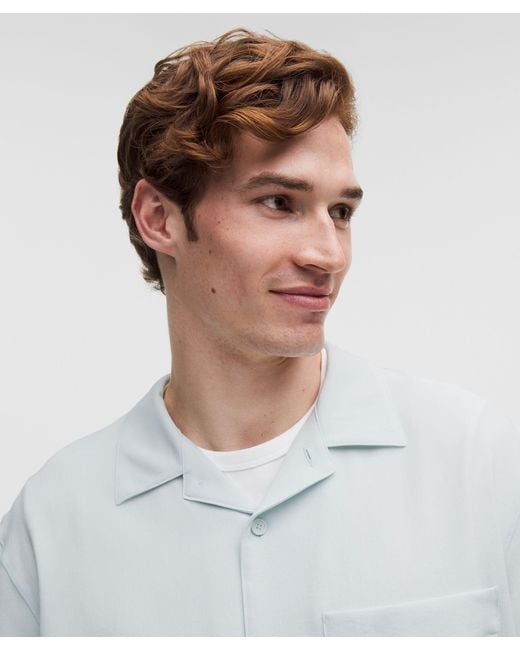 lululemon athletica White Lightweight Camp Collar Button-Up Shirt for men