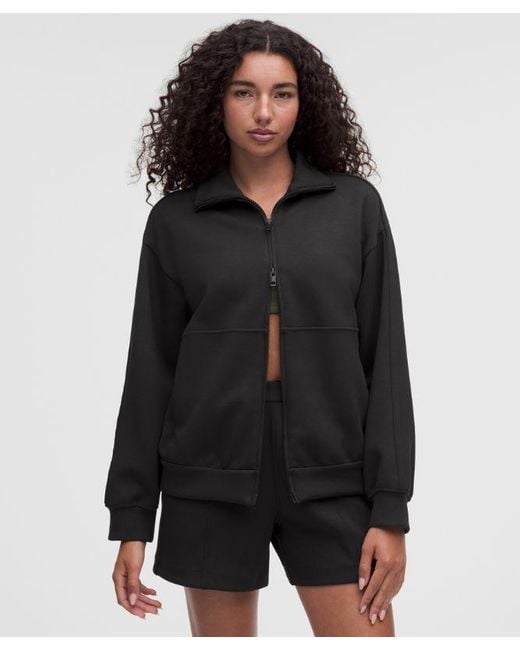 lululemon athletica Black – Smooth Spacer Oversized Full Zip Hoodie – – Size Large