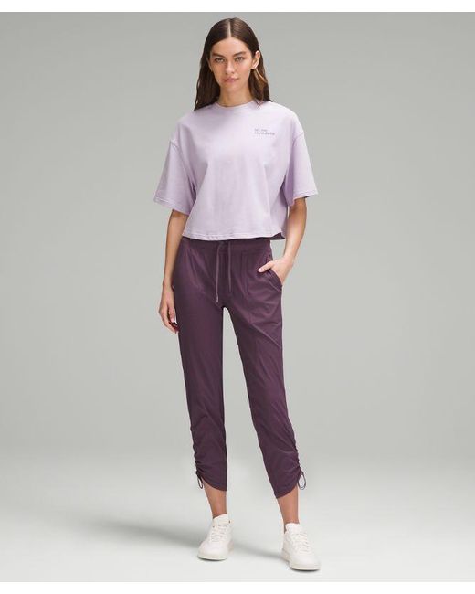 lululemon athletica Dance Studio Mid-rise Cropped Pants - Color Purple - Size 0