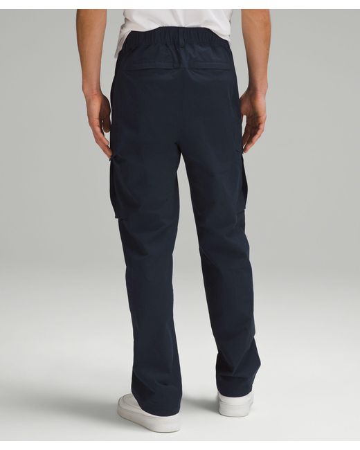 lululemon athletica Blue Stretch Cotton Versatwill Relaxed-fit Cargo Pants for men