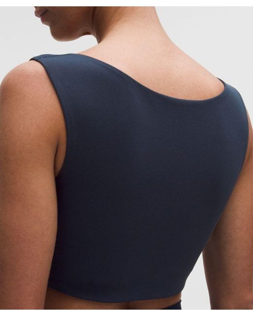 lululemon athletica Blue Bend This Boat And Scoop Bra