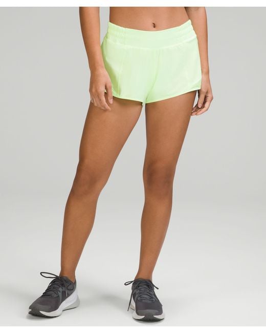 lululemon athletica Hotty Hot Low-rise Lined Shorts 2.5 in Yellow