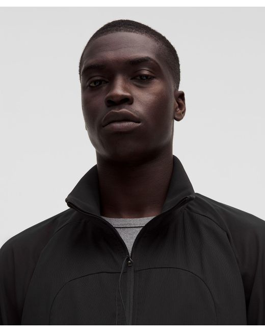 lululemon athletica Black – Mesh Full-Zip Track Jacket Slnsh Collection – – Size Large for men