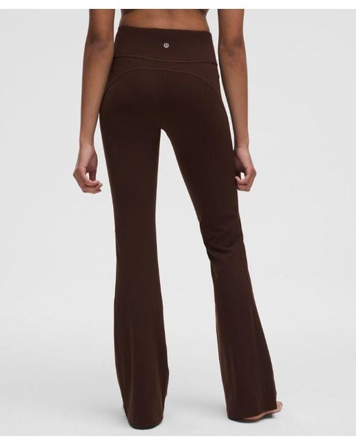 lululemon athletica Brown – Groove Nulu High-Rise Flared Pants Regular – – Size 4
