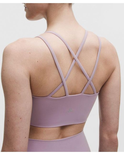 lululemon athletica Purple – Like A Cloud Longline Sports Bra Light Support, B/C Cup – /Pastel – Size 16