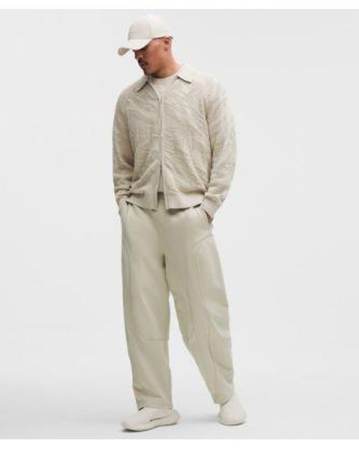lululemon athletica Natural – Knit Full-Zip Sweater Slnsh Collection – Cotton-Blend – Color Khaki – Size Large for men