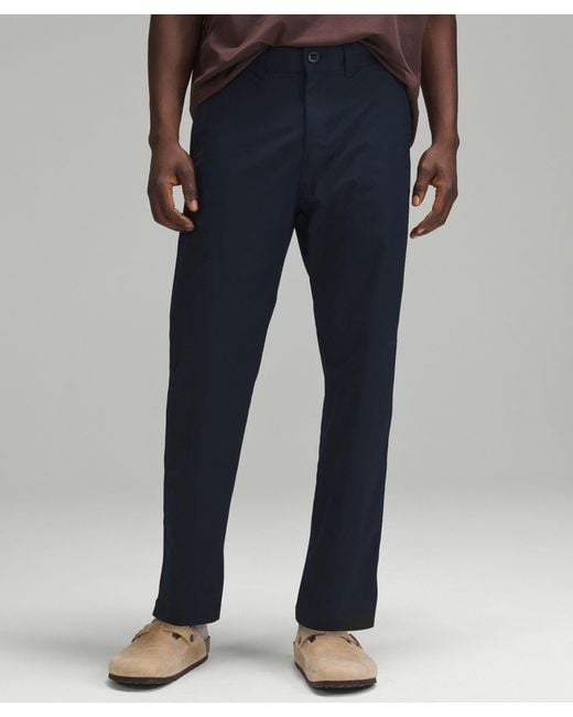 lululemon athletica Blue Relaxed-tapered Twill Trousers for men