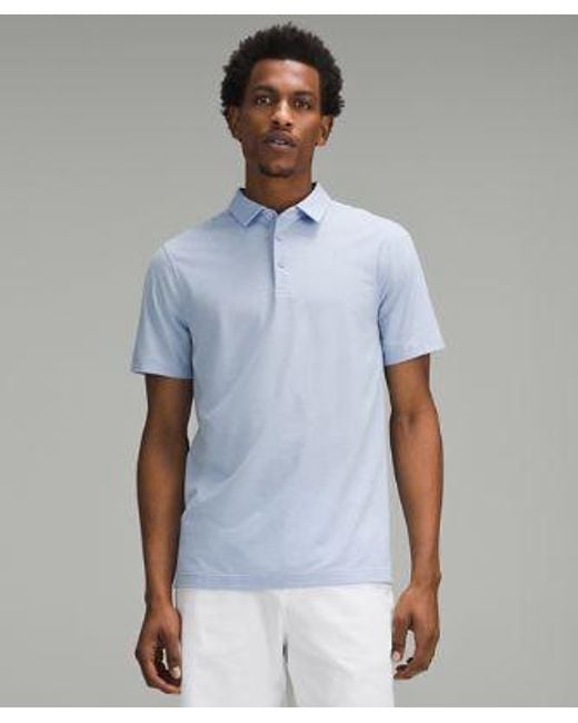 lululemon athletica Blue – Evolution Short-Sleeve Polo Shirt – /Pastel – for men