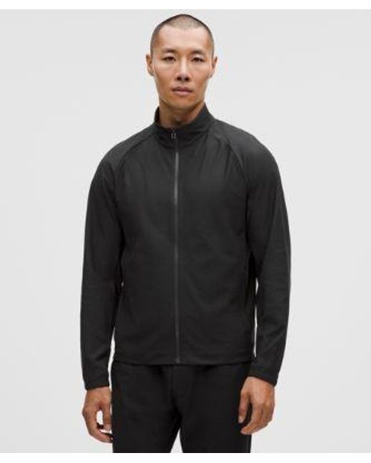 lululemon athletica Black Knit Warm-Up Jacket for men