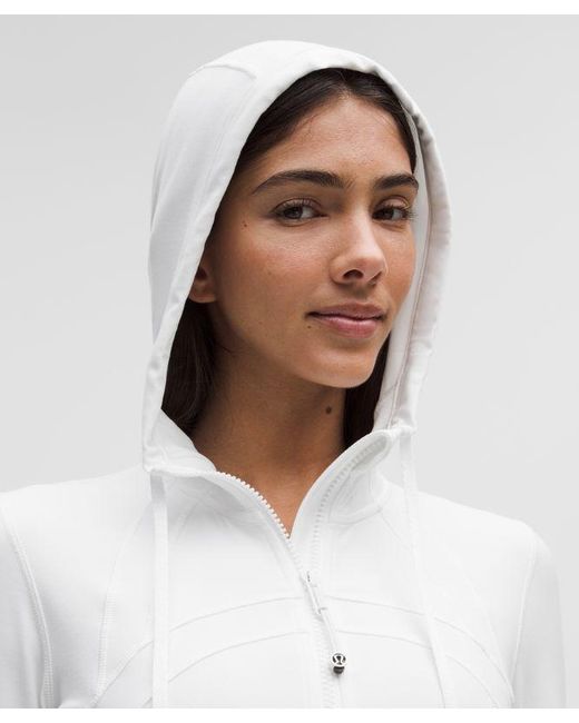 lululemon athletica White – Define Hooded Jacket Nulu – – Size 4