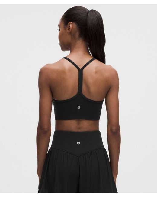 lululemon athletica Black Flow Y Ruched Bra