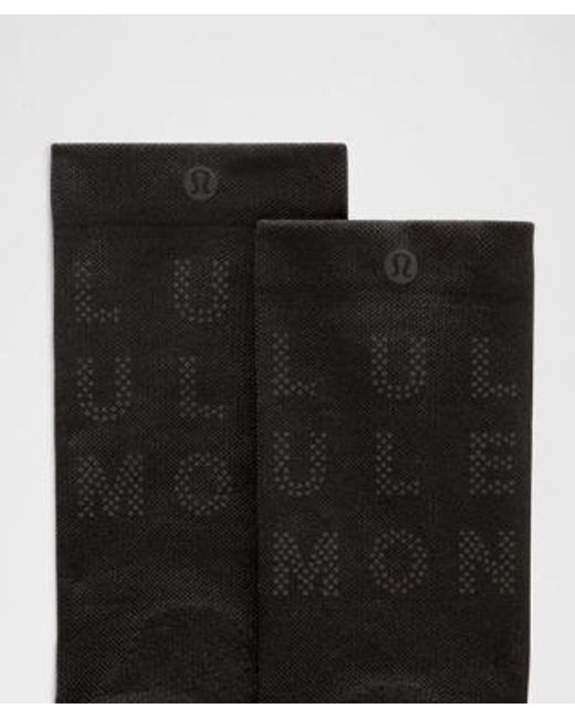 lululemon athletica Black Power Stride Crew Socks
