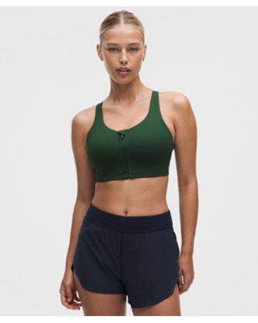 lululemon athletica Green Energy Zip-Front Bra