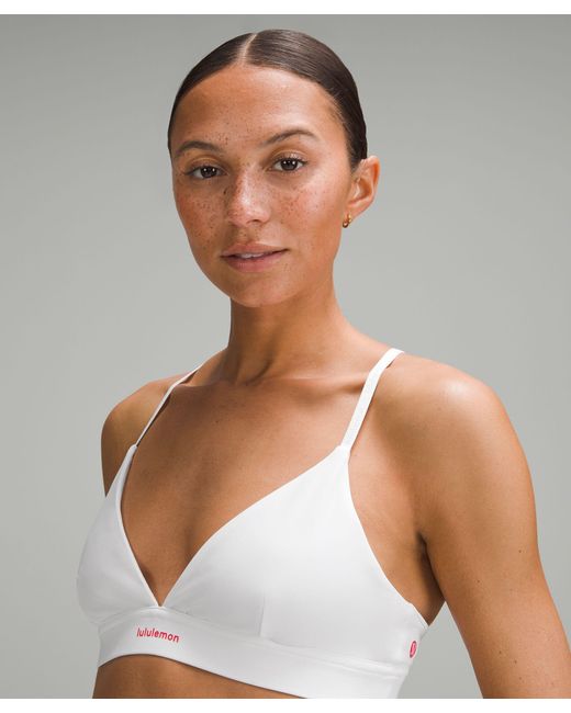 lululemon athletica Gray License To Train Triangle Bra Light Support, A/b Cup