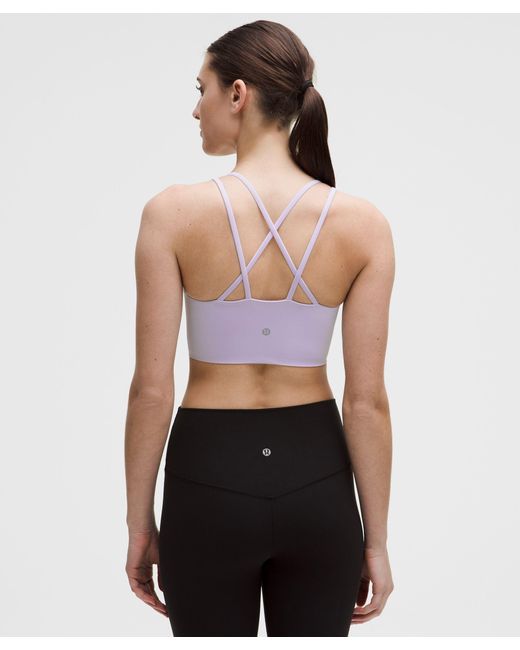 lululemon athletica White Like A Cloud Longline Bra Light Support, B/C Cup