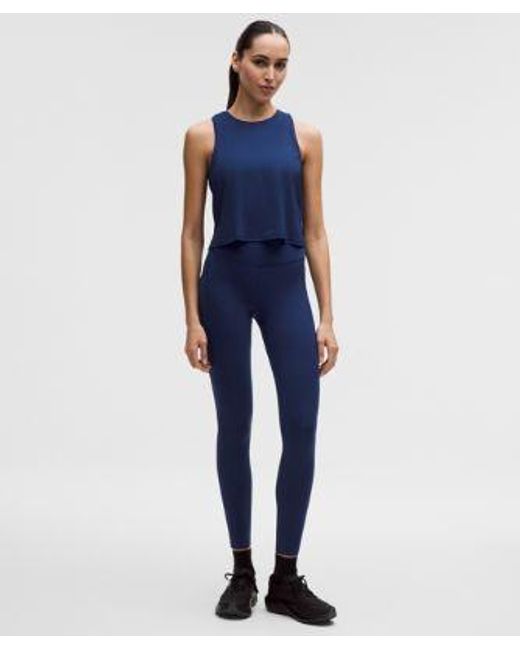 lululemon athletica Blue – Fast And Free High-Rise Tight Leggings 5 Pocket – 28" – – Size 20
