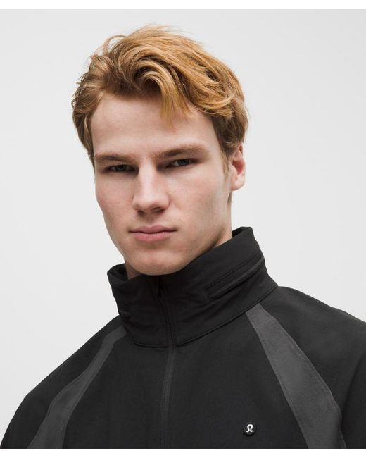 lululemon athletica Black Water-Repellent Golf Half-Zip Pullover for men