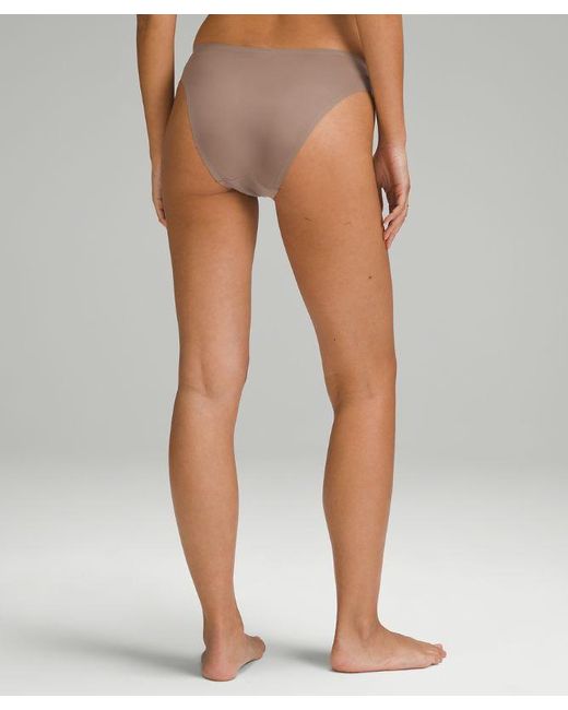 lululemon athletica Brown – Nulu Mesh Wundermost Mid-Rise Bikini Underwear – –