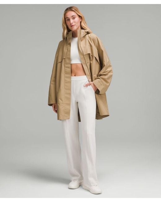 lululemon athletica White Mid-Length Waterproof Rain Coat