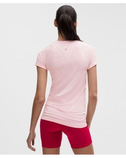 lululemon athletica Red – Swiftly Tech Short-Sleeve Shirt 2.4 Hip Length – – Size 4