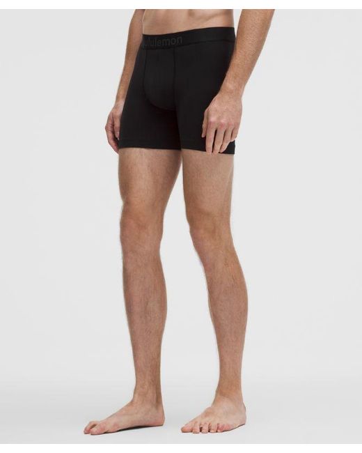 lululemon athletica Black Soft Stretch Active Boxer Brief 5" for men
