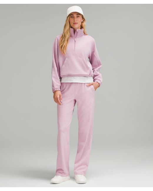 lululemon athletica Pink – Soft Jersey Straight-Leg Mid-Rise Pants Regular – – Size 16