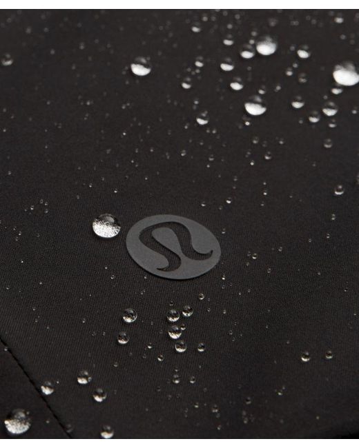 lululemon athletica Black – Stretchseal Insulated Rain Jacket – – Size Large for men