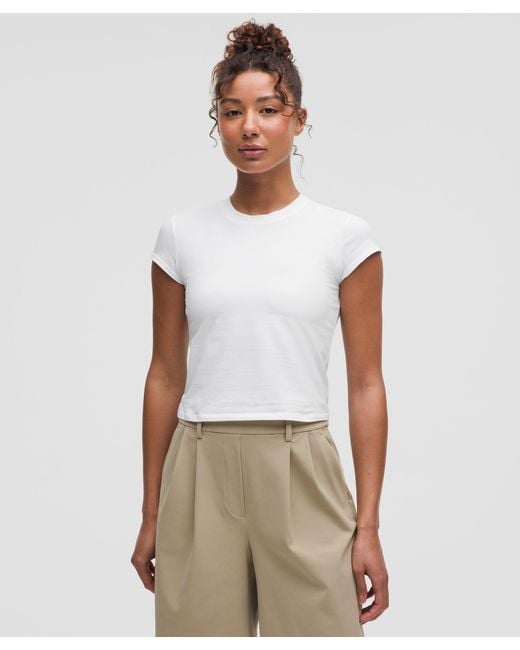 lululemon athletica White Organic Cotton Baby Tee
