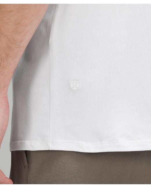 lululemon athletica White – Organic Classic-Fit T-Shirt – – for men