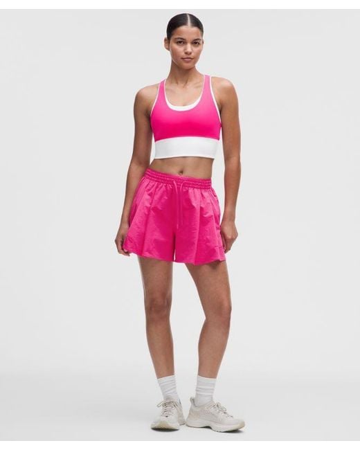 lululemon athletica Pink – Tennis Track Shorts – 4" – Size Large
