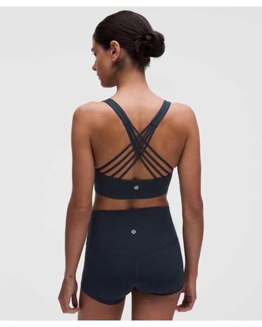 lululemon athletica Blue Flexyflex Strappy Yoga Bra