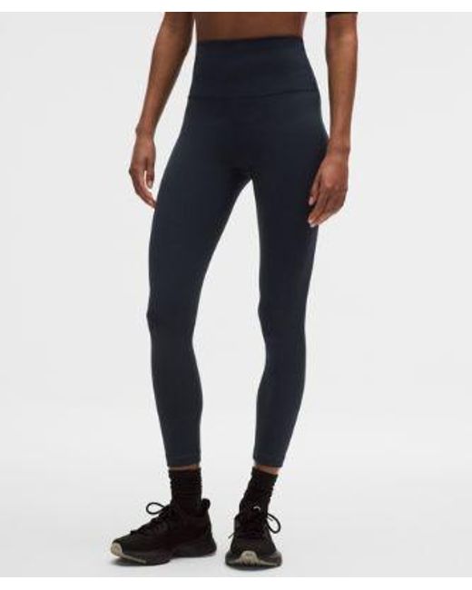 lululemon athletica Blue Wunder Train No Line High-Rise Tight 25"