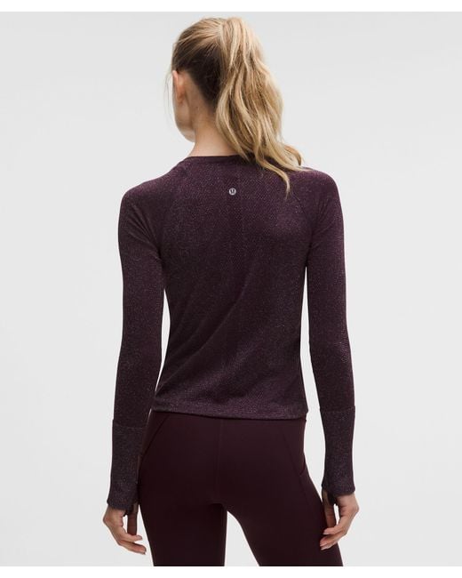 lululemon athletica Purple Swiftly Tech Long-Sleeve Shirt 2.Waist Length